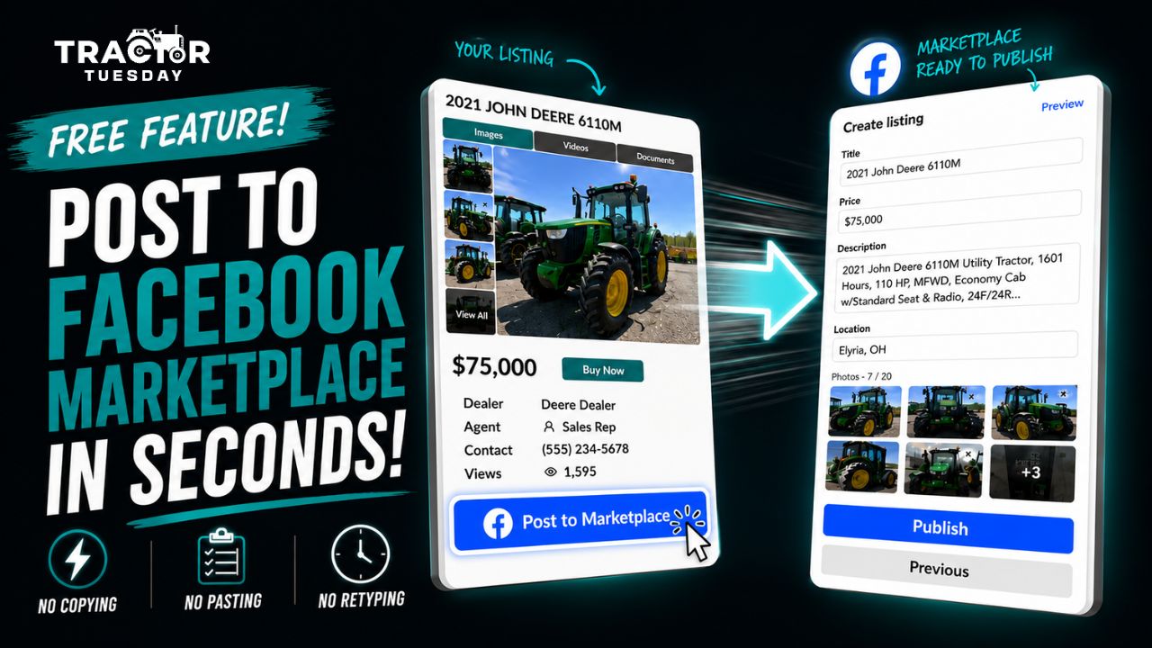 Tractor Tuesday Introduces One-Click Facebook Marketplace Posting